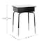 Flash Furniture HERCULES Student Desk w/Open Front Metal Book Box, Gray Desktop, Black Frame and Navy Stack Chair FD-DESK-GYB-SCH3NB-GG - alternate 8